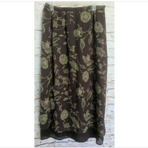 Kathie Lee Layered Flowy Maxi Skirt